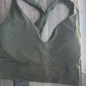 Athleta Deep Green Sports Bra